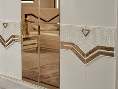 Zen Cream/Gold Wardrobe - Ornate Home