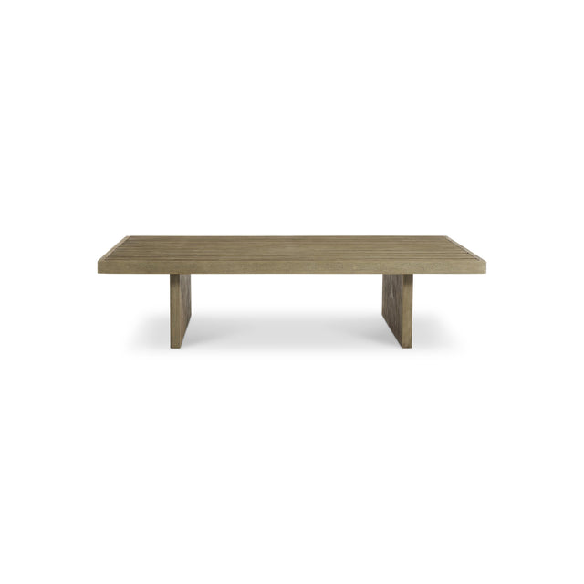 Zen Natural/Gray Outdoor Cocktail Table - Ornate Home