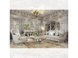 Zen Silver 3pc Living Room Set  / HD-2662 - Ornate Home