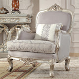 Zen Silver 3pc Living Room Set  / HD-2662 - Ornate Home