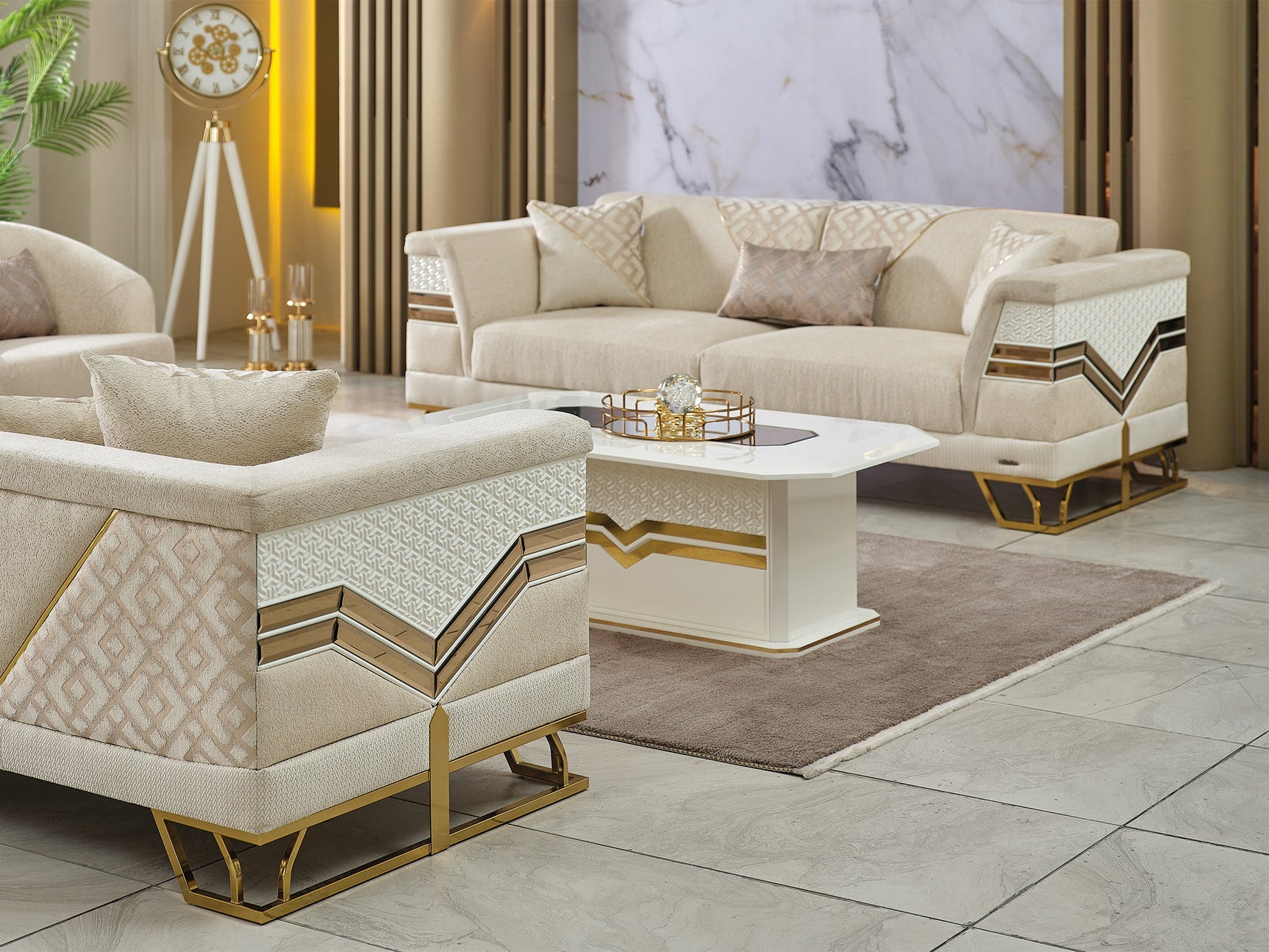 Zen Cream Convertible Sofa