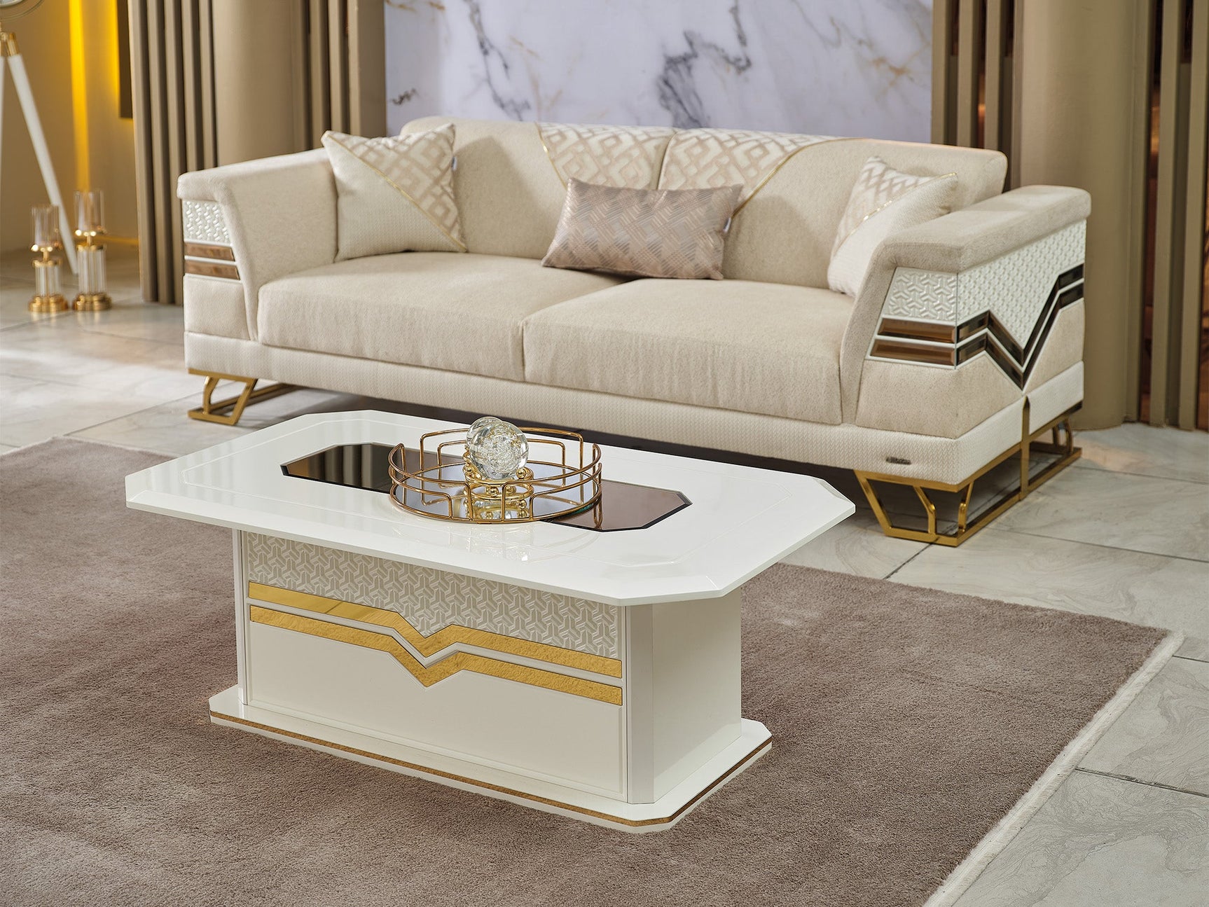 Zen Cream Convertible Sofa