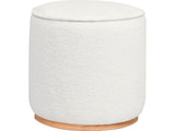 Zena Ivory Ottoman - Ornate Home