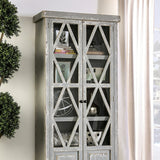 Zenia Weathered Gray Curio - Ornate Home