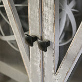 Zenia Weathered Gray Curio - Ornate Home