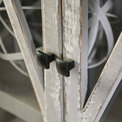 Zenia Weathered Gray Curio - Ornate Home