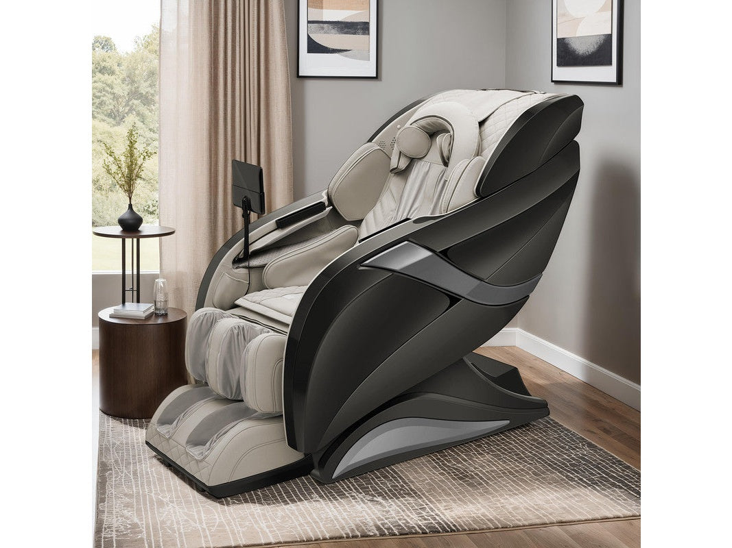 Zenithra Black/Gray Massage Chair - Ornate Home