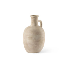 Zenni Warm Beige 9.2"H Ceramic Vase - Ornate Home