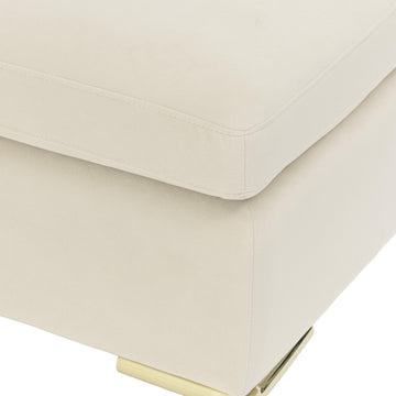 Zennia Gold/Ivory Velvet Accent Bench - Ornate Home