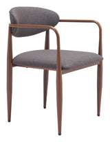 Zens Truffle Gray Dining Chair (Set of 2) - Ornate Home