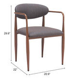Zens Truffle Gray Dining Chair (Set of 2) - Ornate Home