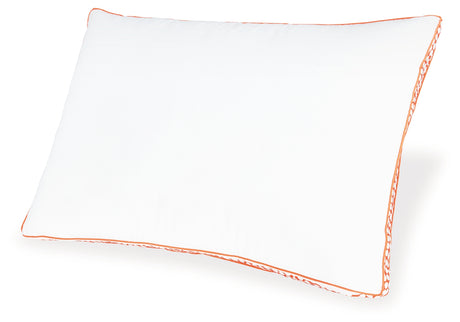 Zephyr 2.0 White/Orange 3-in-1 Pillow - Ornate Home