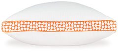 Zephyr 2.0 White/Orange 3-in-1 Pillow - Ornate Home