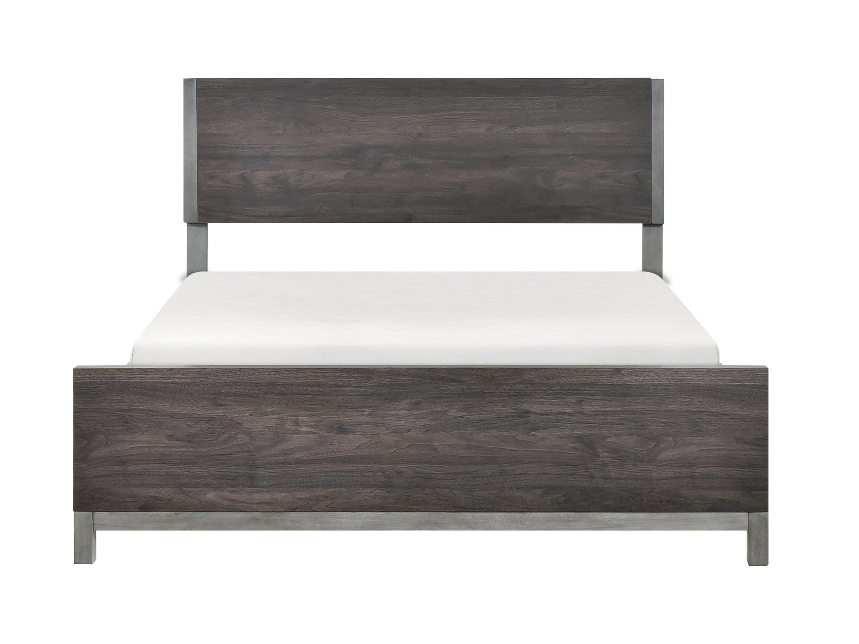 Zephyr Brown/Silver California King Bed - Ornate Home