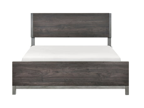 Zephyr Brown/Silver California King Bed - Ornate Home