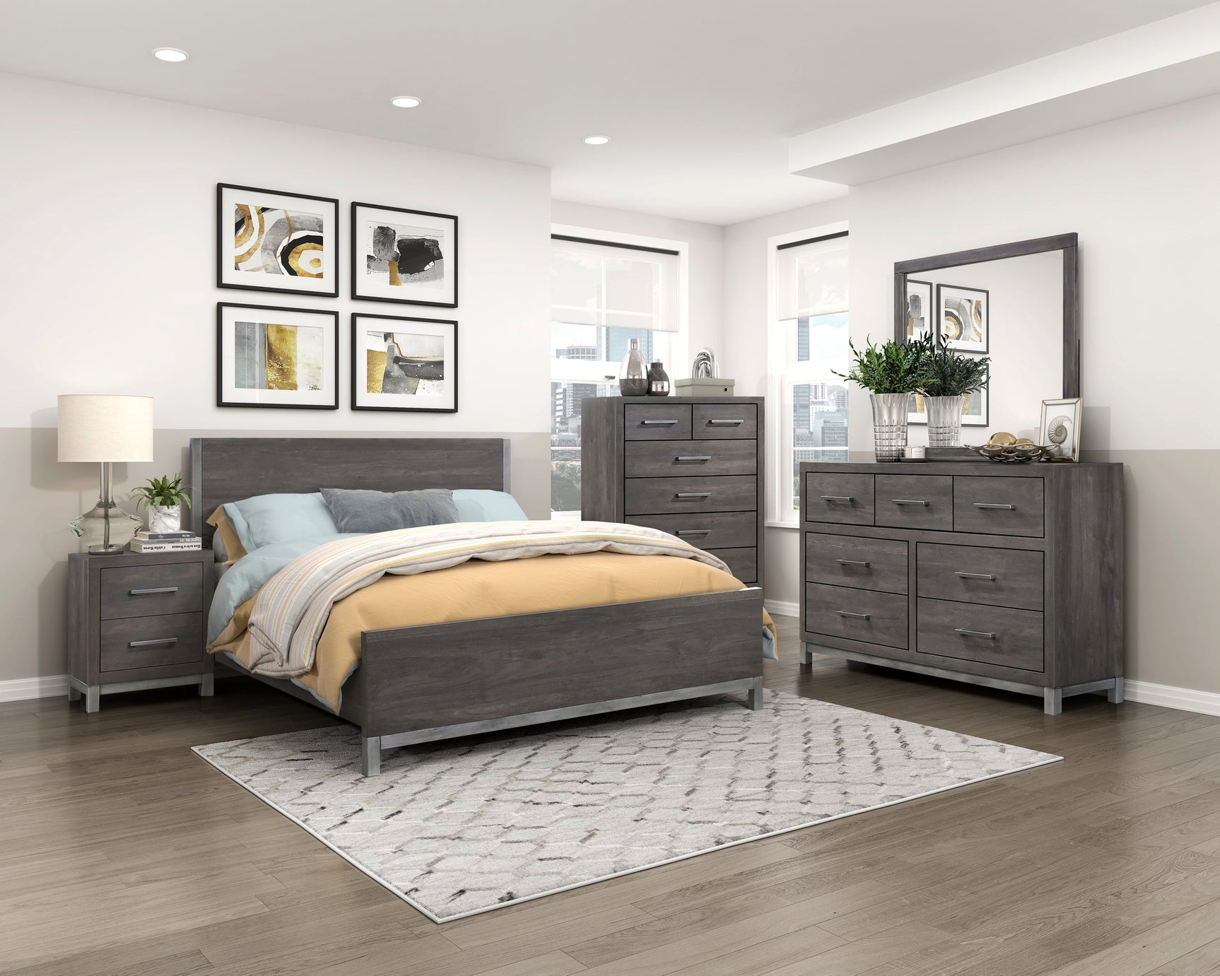 Zephyr Brown/Silver Chest - Ornate Home