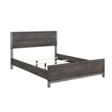 Zephyr Brown/Silver Eastern King Bed - Ornate Home