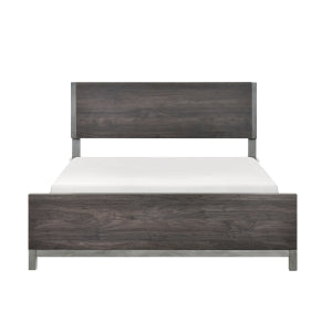 Zephyr Brown/Silver Eastern King Bed - Ornate Home