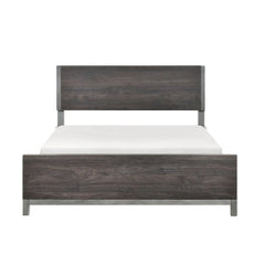 Zephyr Brown/Silver Eastern King Bed - Ornate Home
