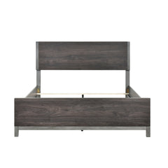 Zephyr Brown/Silver Queen Bed - Ornate Home