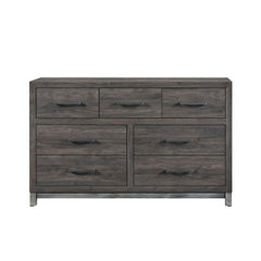 Zephyr Brownish Gray/Antique Silver 5-Piece Twin Bedroom Set - Ornate Home