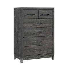 Zephyr Brownish Gray/Antique Silver 5-Piece Twin Bedroom Set - Ornate Home