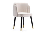 Zephyr Dining Chair in Cream - Ornate Home