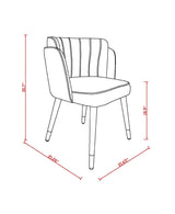 Zephyr Dining Chair in Cream - Ornate Home