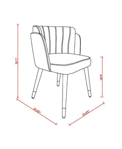 Zephyr Dining Chair in Cream - Ornate Home