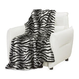 Zephyr Ebony 56"x72" in Faux-Fur Throw - Ornate Home