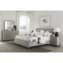 Zephyr Light Gray Eastern King Bed - Ornate Home
