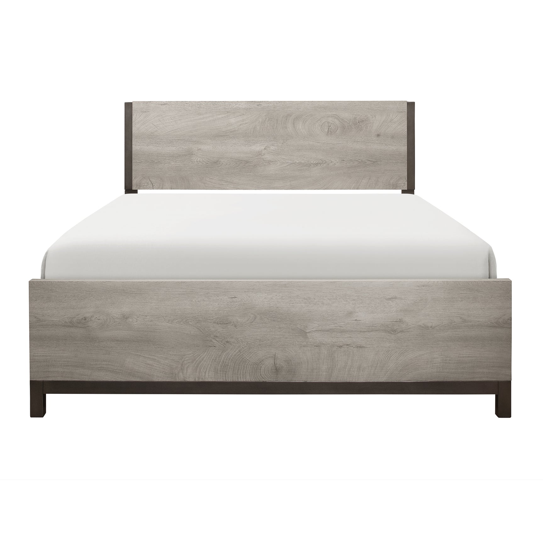 Zephyr Light Gray/Gray 5-Piece Queen Bedroom Set - Ornate Home