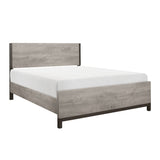Zephyr Light Gray/Gray 5-Piece Queen Bedroom Set - Ornate Home