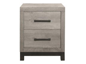 Zephyr Light Gray Nightstand - Ornate Home