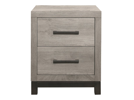 Zephyr Light Gray Nightstand - Ornate Home