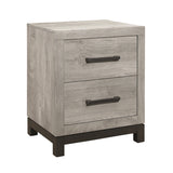 Zephyr Light Gray Nightstand - Ornate Home