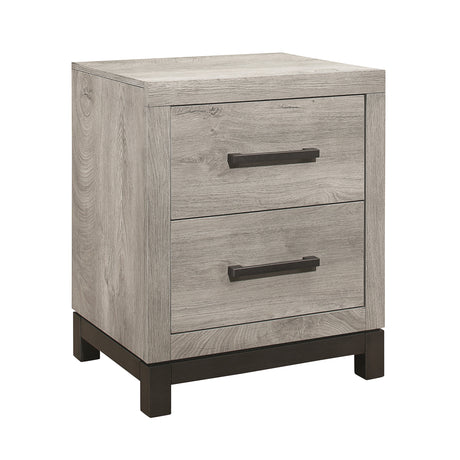 Zephyr Light Gray Nightstand - Ornate Home