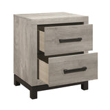 Zephyr Light Gray Nightstand - Ornate Home
