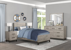 Zephyr Light Gray Nightstand - Ornate Home