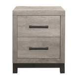 Zephyr Light Gray Nightstand - Ornate Home