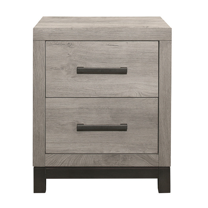 Zephyr Light Gray Nightstand - Ornate Home