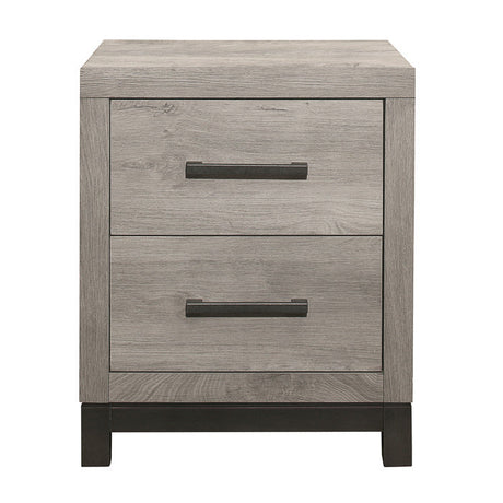 Zephyr Light Gray Nightstand - Ornate Home
