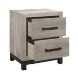 Zephyr Light Gray Nightstand - Ornate Home