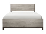 Zephyr Light Gray Queen Bed - Ornate Home