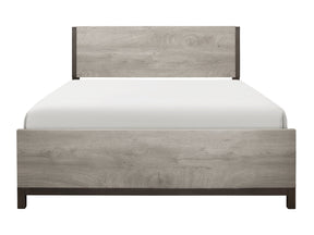 Zephyr Light Gray Queen Bed - Ornate Home