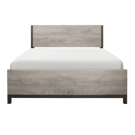 Zephyr Light Gray Queen Bed - Ornate Home