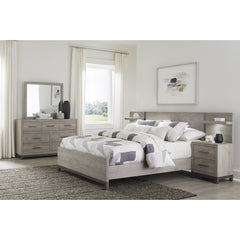Zephyr Silver Full Wall Bed 5pc Bedroom Set - Ornate Home