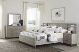 Zephyr Silver Queen Wall Bed 5pc Bedroom Set - Ornate Home