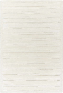 Zerah White Wool Area Rug - Clearance - Ornate Home