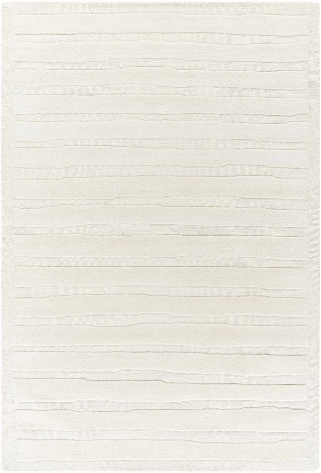 Zerah White Wool Area Rug - Clearance - Ornate Home